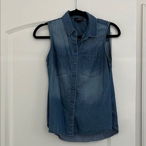 Denim Sleeveless Top
